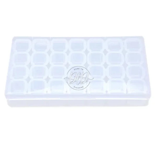 28 Lattices Transparent Container Diamond Painting Accessories Storage Box