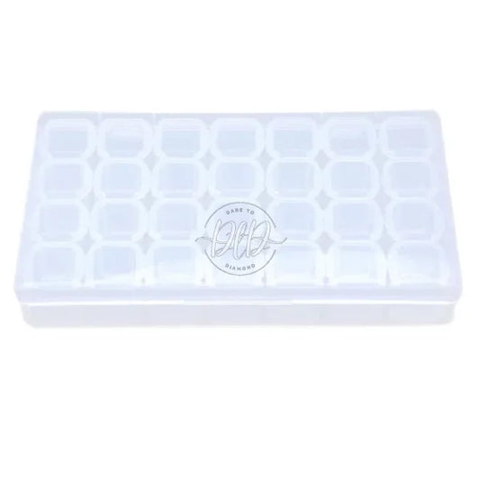 28 Lattices Transparent Container Diamond Painting Accessories Storage Box