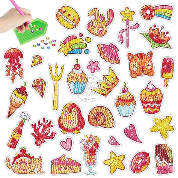 2Pcs Gem Sticker Diamond Art