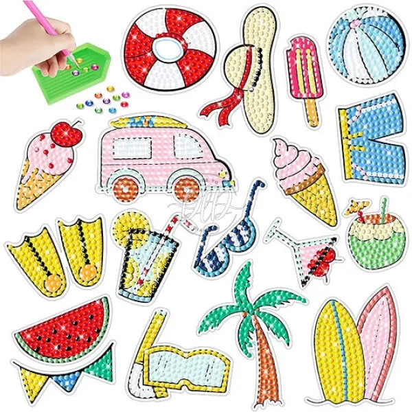 2Pcs Gem Sticker Diamond Art