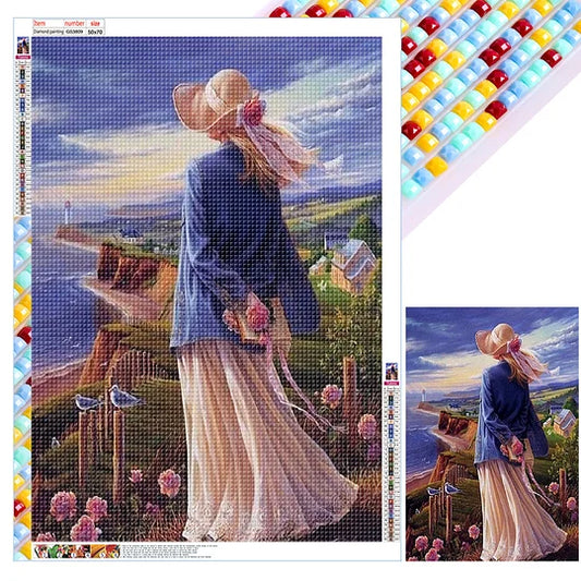 Literary Back View Girl