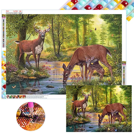 Drinking Deer