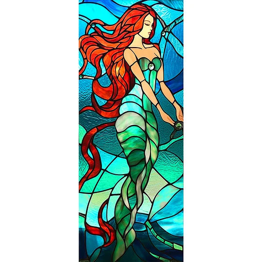 Mermaid Glass Painting