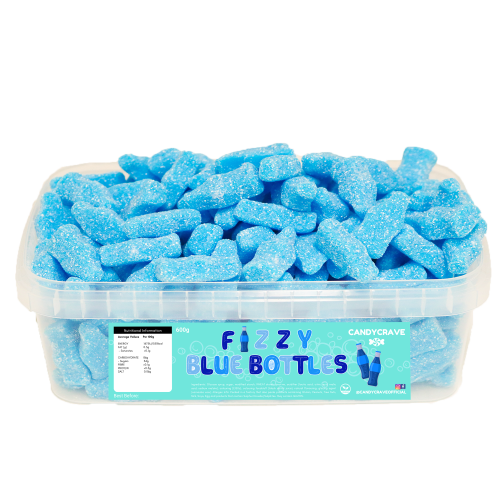 Candycrave Fizzy Blue Bottles Tub