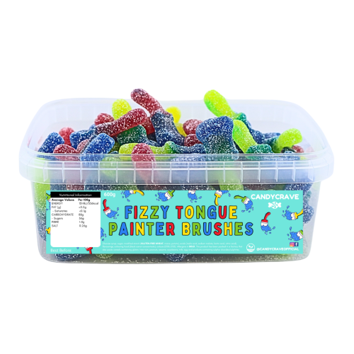 Candycrave Fizzy Tongue Painter Brushes Tub