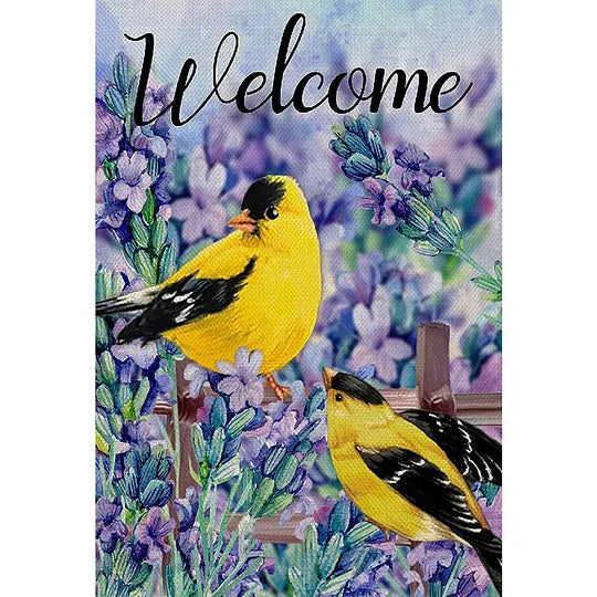 Lavender And Birds