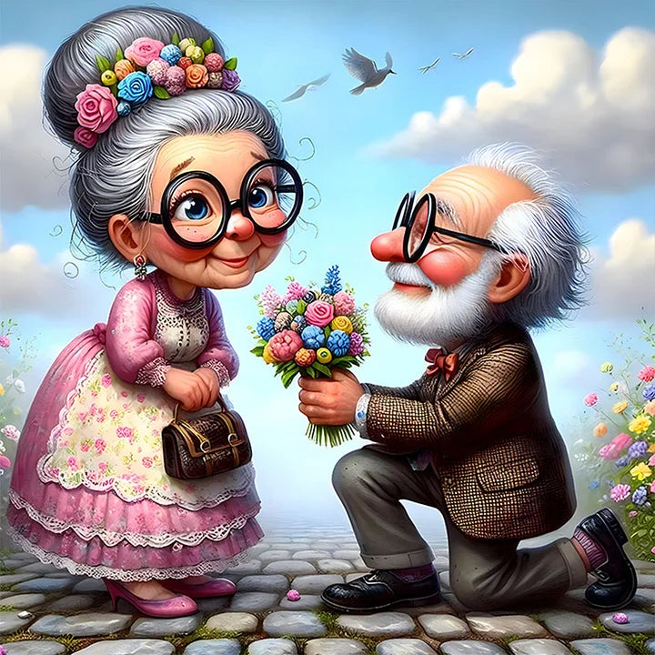 Warm And Funny Grandpa And Grandma