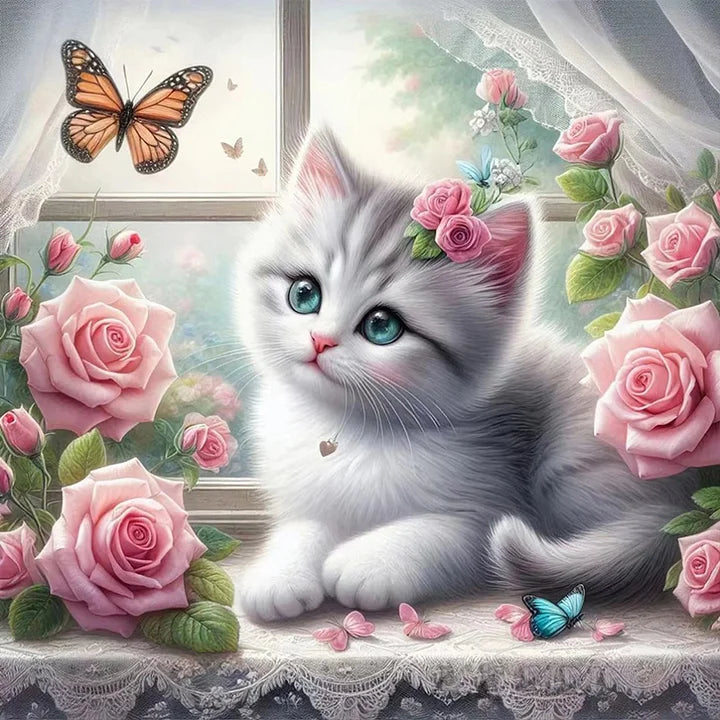 Kitten By The Window