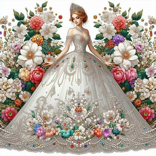 Beautiful Girl In Wedding Dress