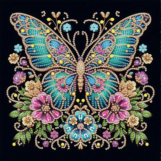 Butterfly On Black Background