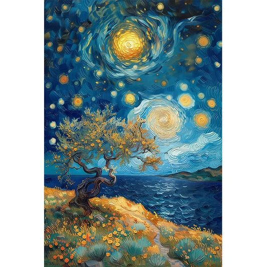 Starry Sky And Trees