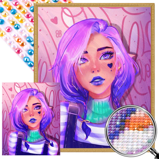 Purple-Haired Beauty