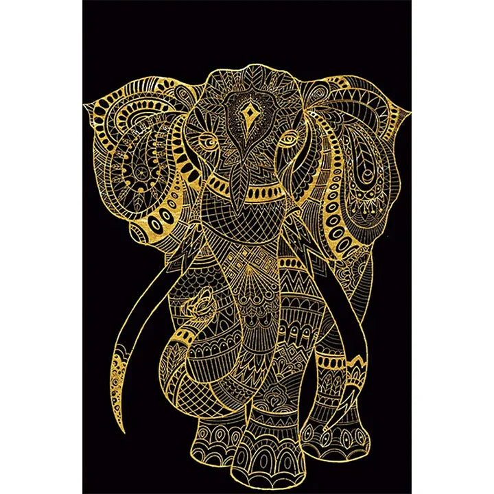 Black Gold Elephant