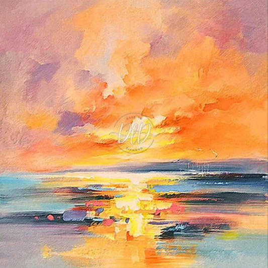 Sunset At Sea 20*20Cm Paint By Numbers