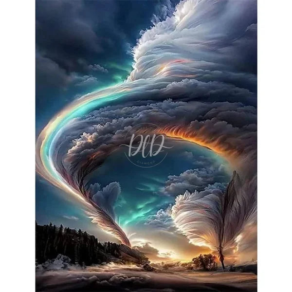 Tornado 30*40Cm(Canvas) Full Round Drill Diamond Painting