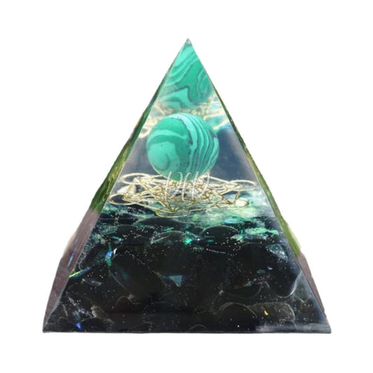 5Cm Orgonite Pyramid Heal Chakra Crystal Stone Energy Orgone Accumulator