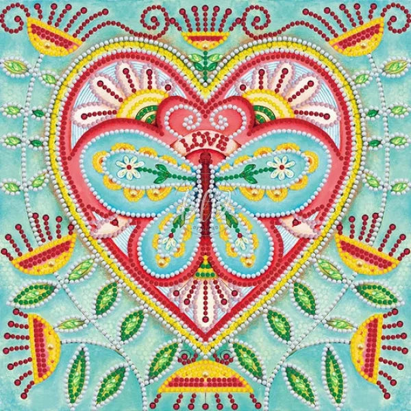 Butterfly Luminous 30X30Cm(Canvas) Partial Special Shaped Drill Diamond Painting