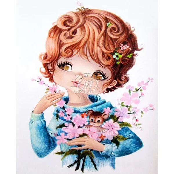 Cartoon Little Girl