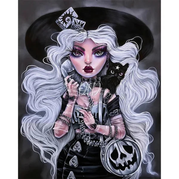 Fashion Girl With Heavy Makeup