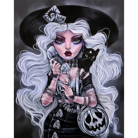Fashion Girl With Heavy Makeup