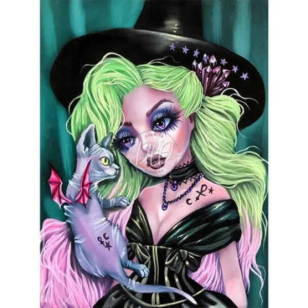 Fashion Girl With Heavy Makeup