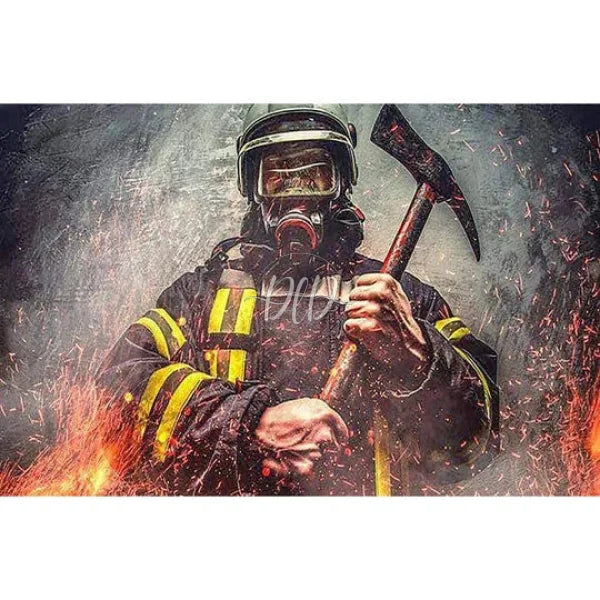 Firefighter With Hammer