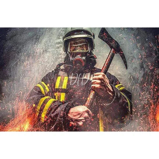 Firefighter With Hammer