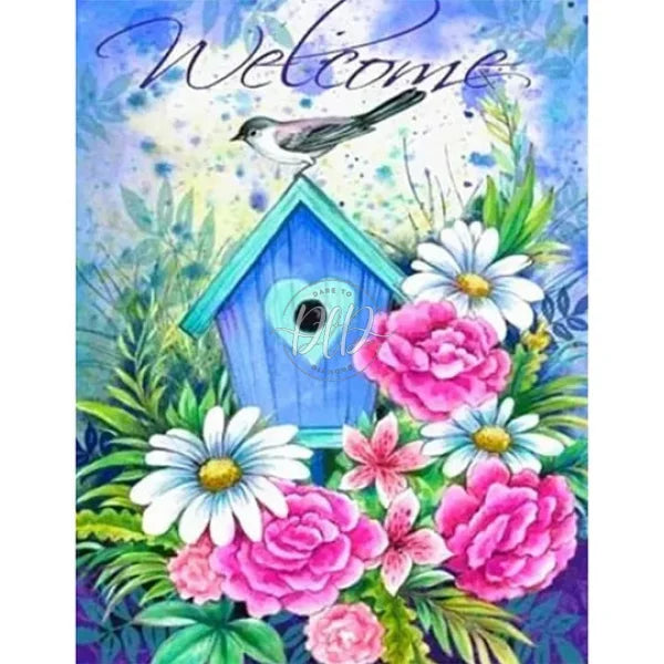 Flower And Bird Calligraphy Painting
