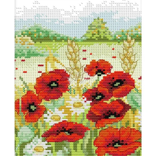 Spring Partial 14Ct Pre-Stamped Canvas(18*23Cm) Cross Stitch