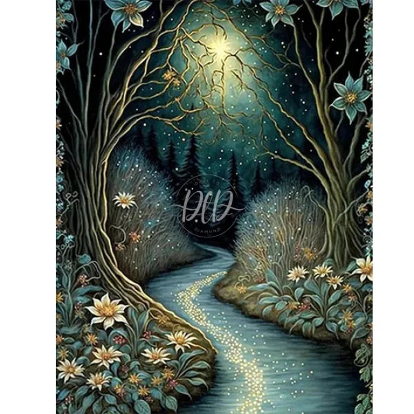 Stone Road Under The Moon