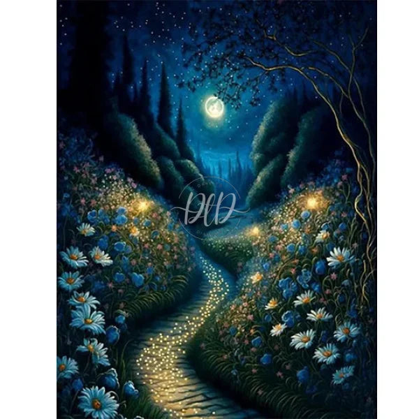 Stone Road Under The Moon