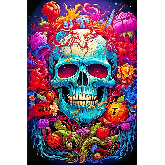 Flower Skull