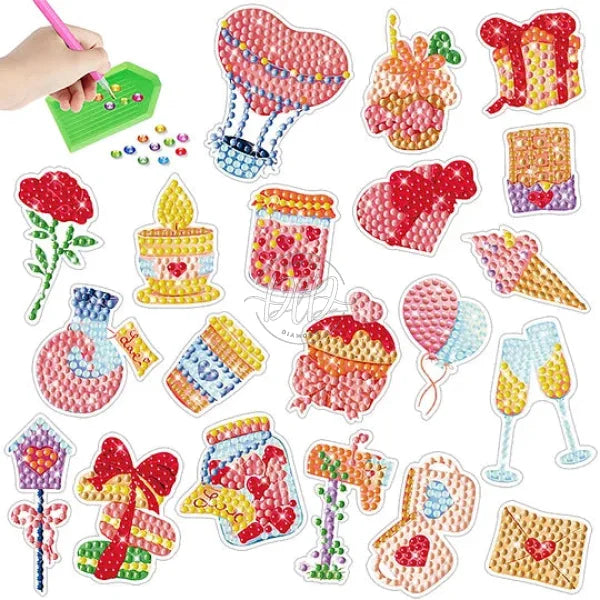 2Pcs Gem Sticker Diamond Art
