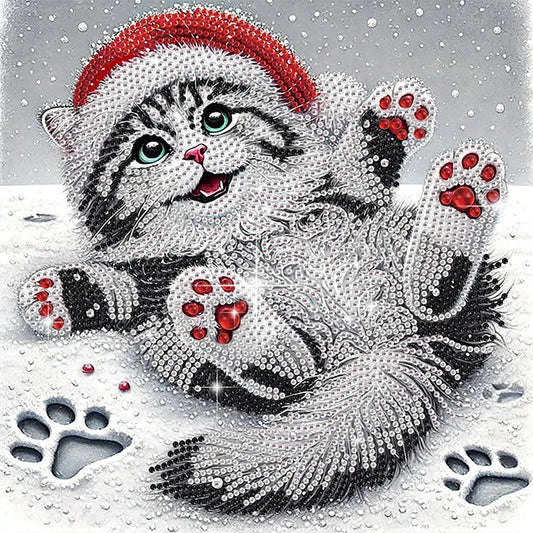Winter Christmas Cat