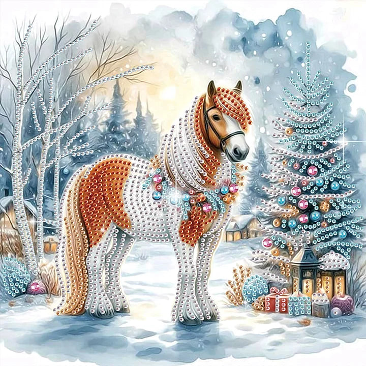 Winter Christmas Horse