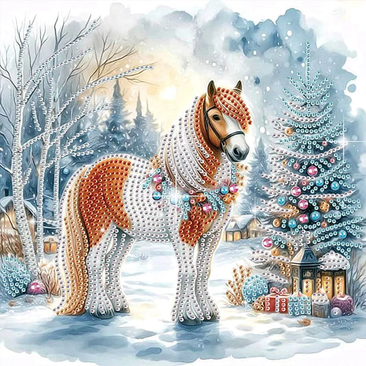 Winter Christmas Horse