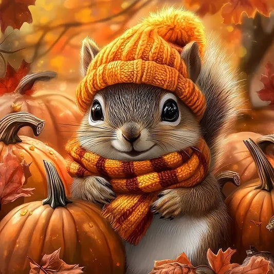 Autumn Cute Squirrel