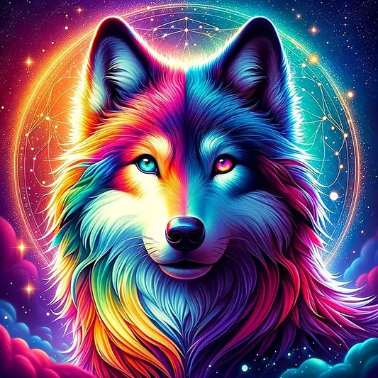 Colorful Wolf