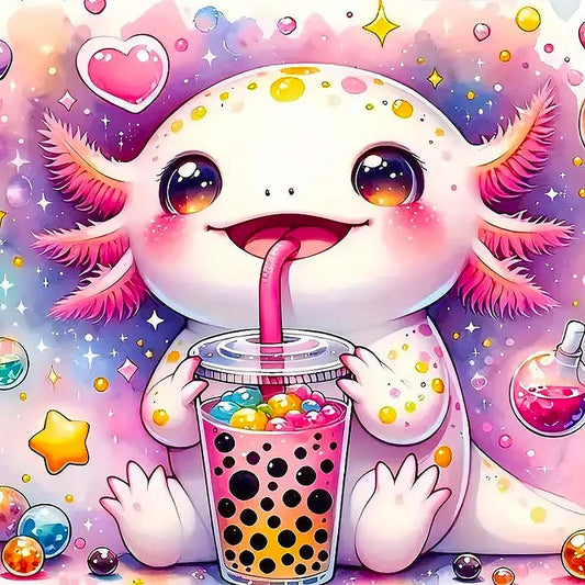 Cartoon Animal Beverage 40*40cm(canvas) full round drill(40 colors) diamond painting