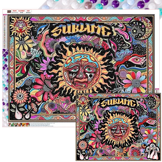 Abstract Sun Illustration