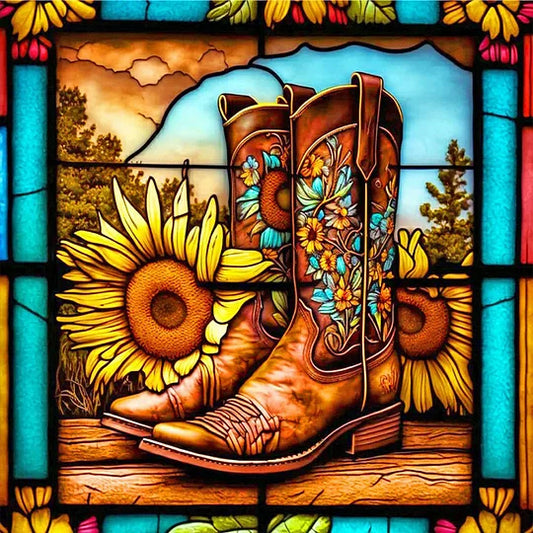 Sunflowers And Boots