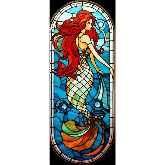 Mermaid Glass Painting
