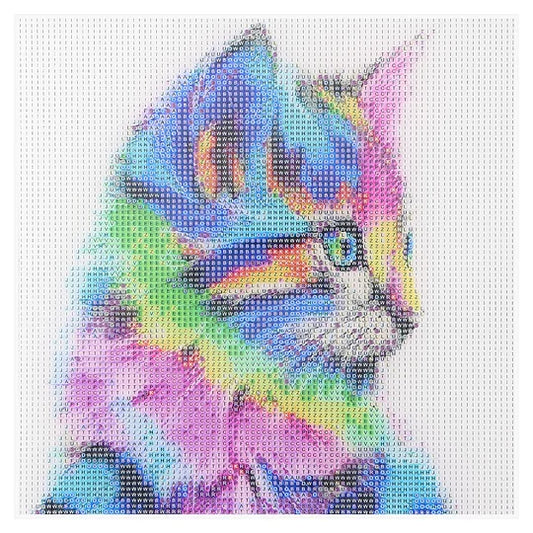 Colored Cat With Acrylic Board