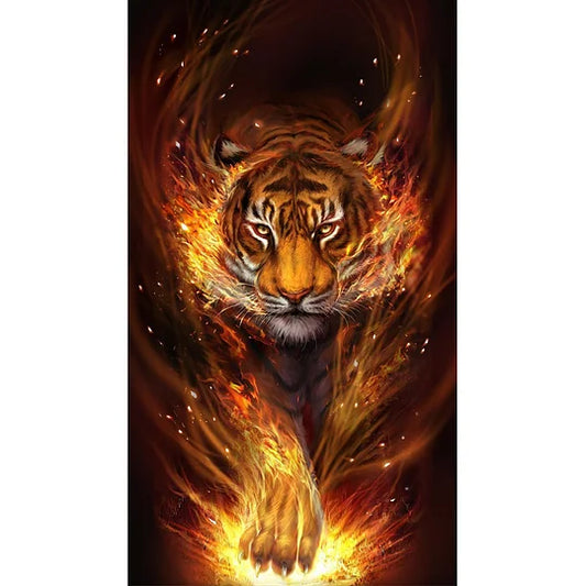 Pattern Fire Tiger