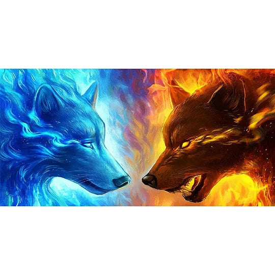 Ice Fire Wolf