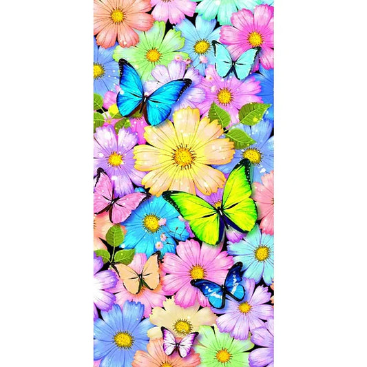 Butterfly In The Flowers
