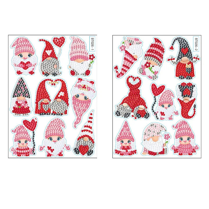 DIY Diamond Painting Stickers Valentine Day Goblin