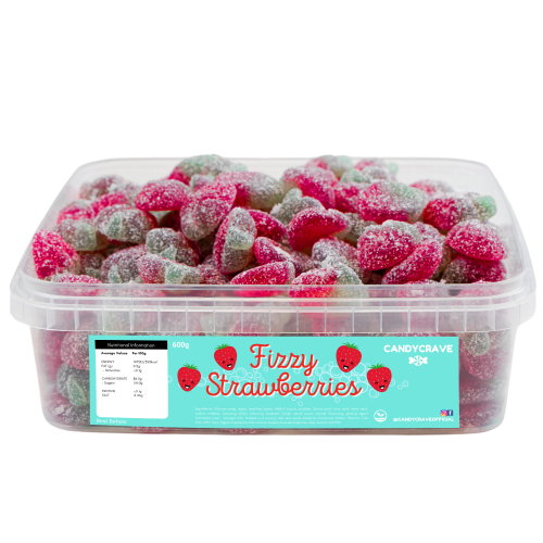 Candycrave Fizzy Strawberries Tub