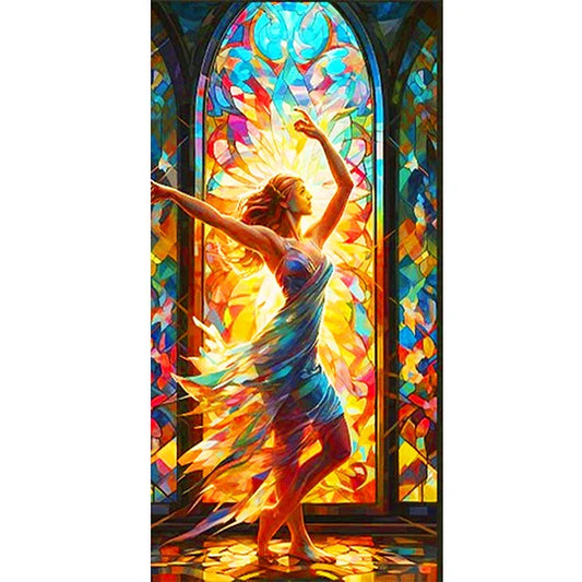 Glass Painting Dancing Girl·Yuedong