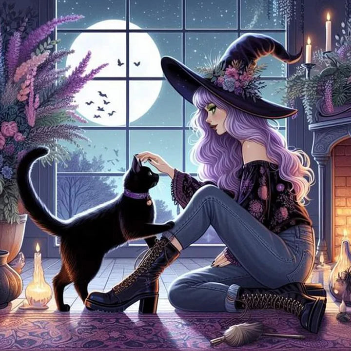 Witch And Black Cat